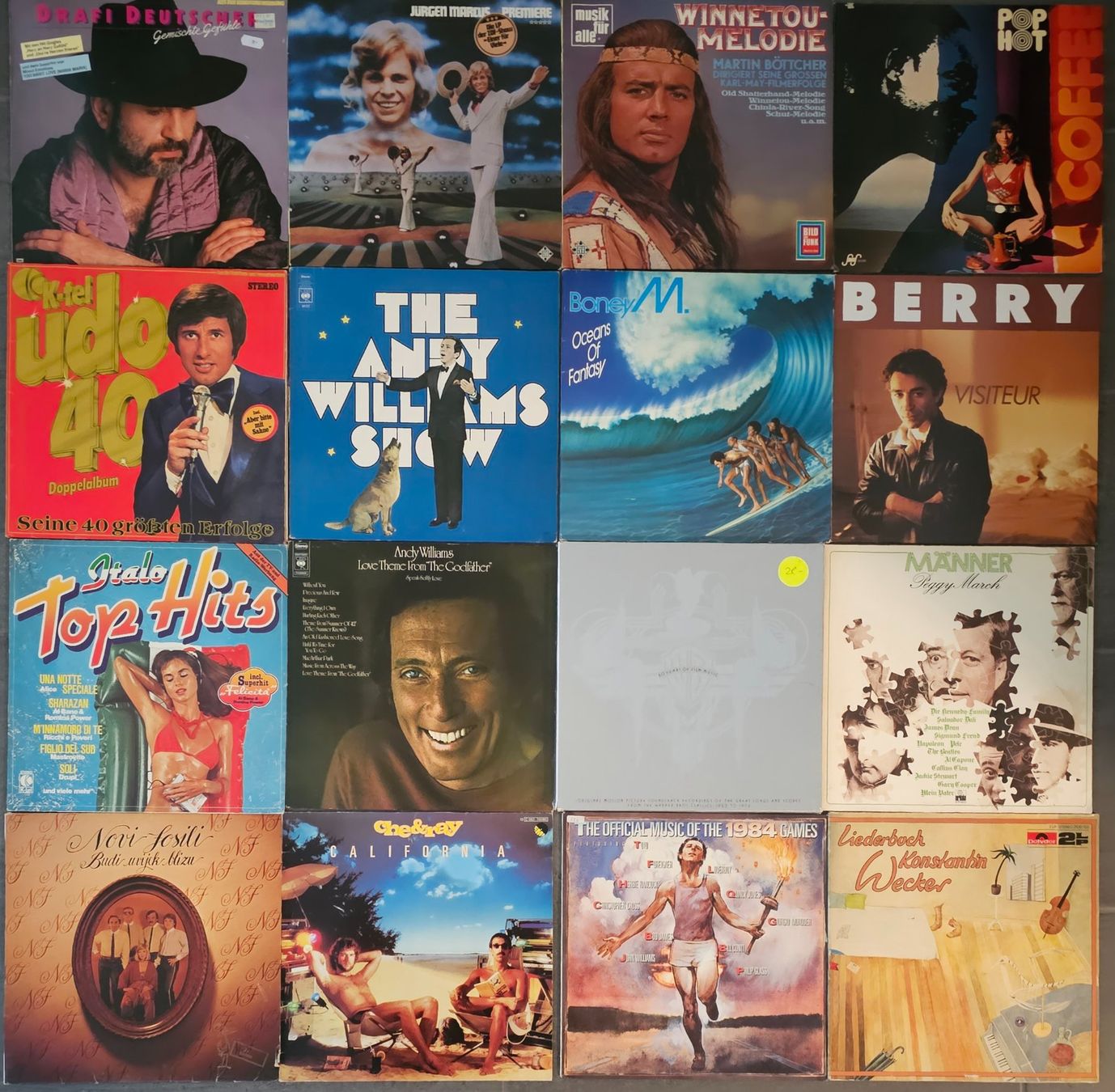 Schallplatten: Set mit 84 Vinyl Pop / Country / Rock – Gebraucht aus Wahlen b. Laufen von Cg10 2