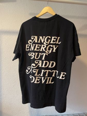 Schwarzes Oversized Statement T-Shirt, FB Sister Grösse S