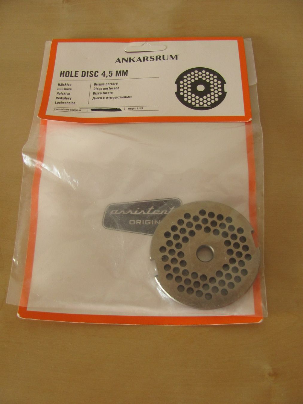 Elettrodomestici da cucina: Ankarsrum Lochscheibe 4,5 mm neu – Nuovo e nell'imballaggio originale da Kriens venduto da Miracle49