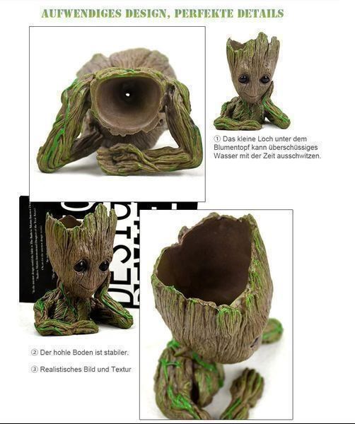 Vasi per fiori: Baby Groot Blumentopf - Stiftehalter – Nuovo e nell'imballaggio originale da Diepoldsau venduto da preisparadies-ch 7