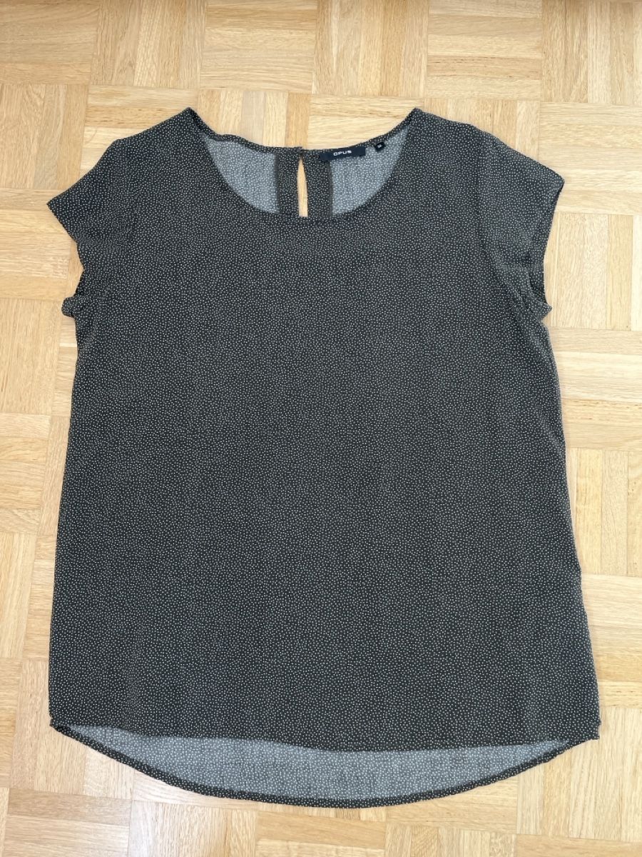 Opus Camicette: OPUS Sommer Bluse Gr. 36, oliv mit Pünktchen – Usato da Zürich venduto da Kleanthy 4