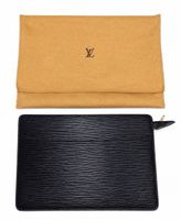 POCHETTE LOUIS VUITTON CUIR ÉPI NOIR
