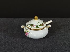 Limoges Zuckerdose, Porzellan, mit Löffel, Top Zustand