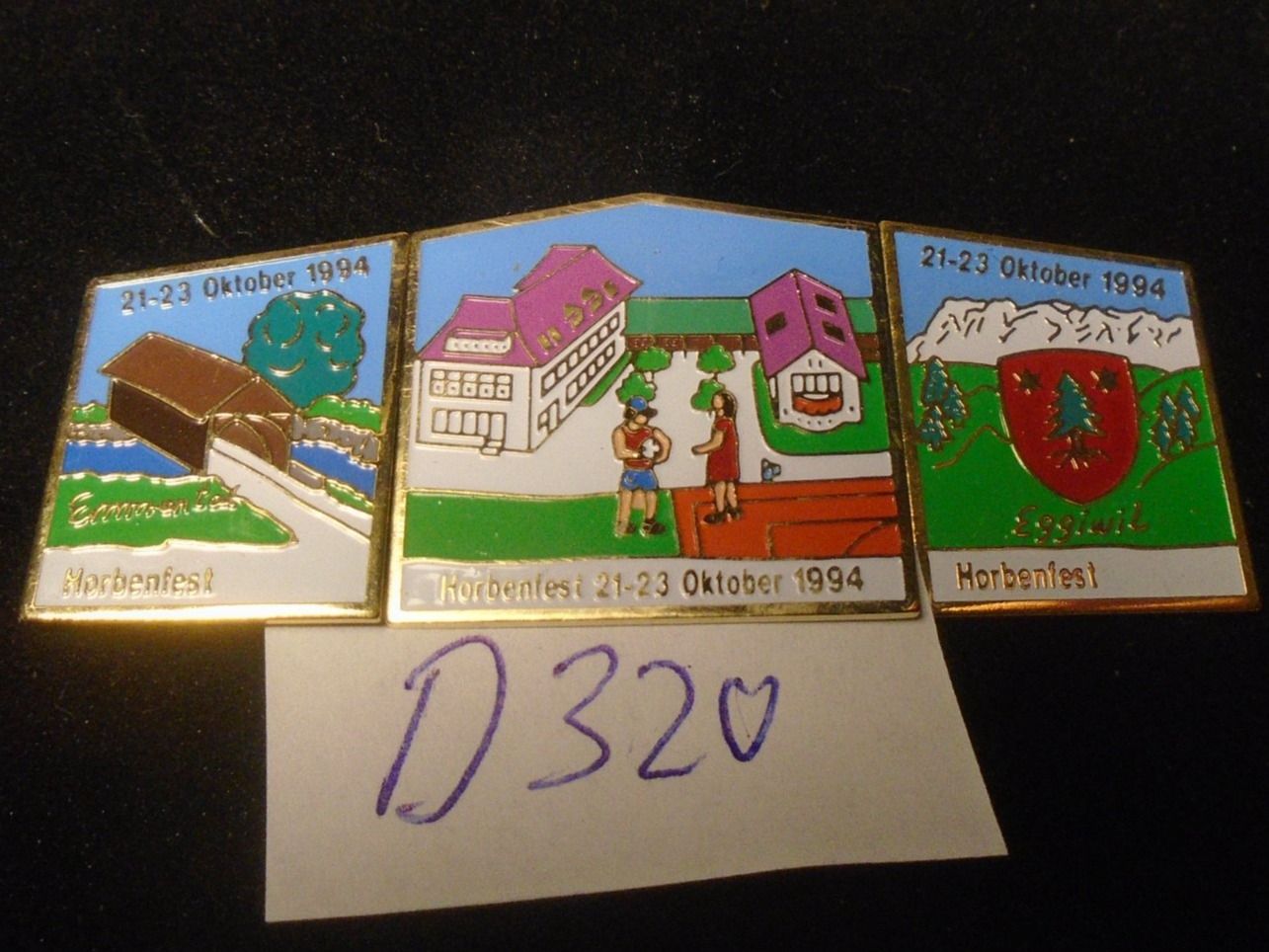 Placchette & Badge: 3 Horbenfest Pins (D320) – Usato da Winterthur venduto da Beli2000