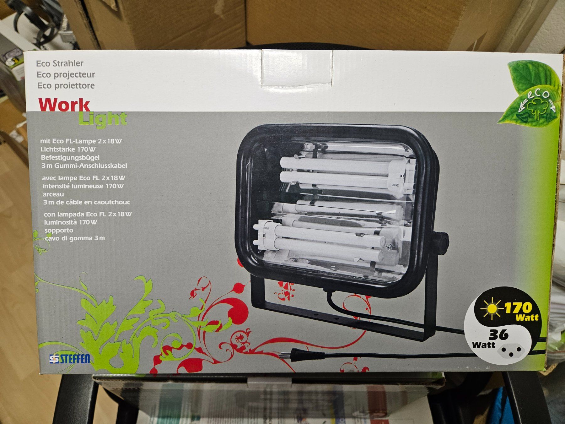 Lampen: Eco Strahler Work LightProfi 36W Steffen ArbeitLeuchte Lampe – Neu (gemäss Beschreibung) aus Kloten von Euroasia