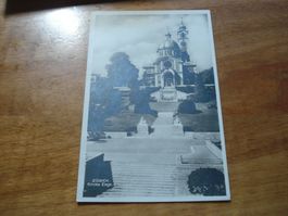 Karte Kirche Zürich Enge, 1929, gelaufen