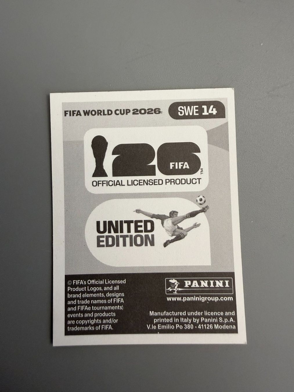 Panini Cartes à collectionner: Panini Daniel Svensson SWE14 – D'occasion à Liebefeld par Ronaldo-1996 1