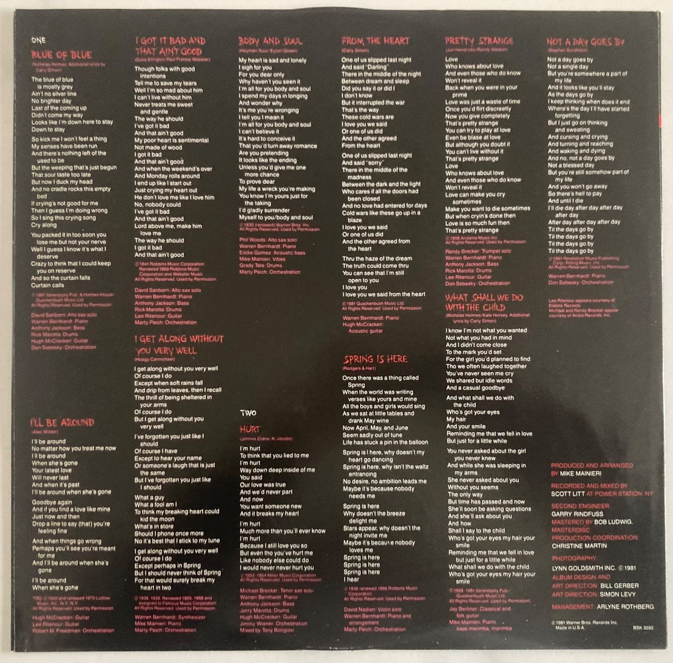 Dischi in vinile: CARLY SIMON - TORCH – Usato da Poliez-Pittet venduto da Newtown-Records 2