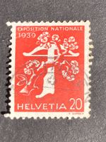 Schweiz 1939 Landi Armbrust 20 f Vollstempel ZOFINGEN 18.XI.