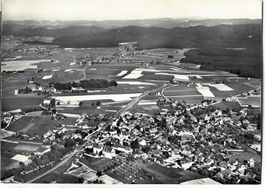 Münchenbuchsee BE Flugaufnahme Nr.2615 , 1960