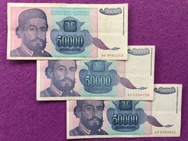 Belgrad - Jugoslawien - 3 Noten Dinar***