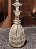 Antike Glas Karaffe, vermutlich böhmisch,  1880- 1930