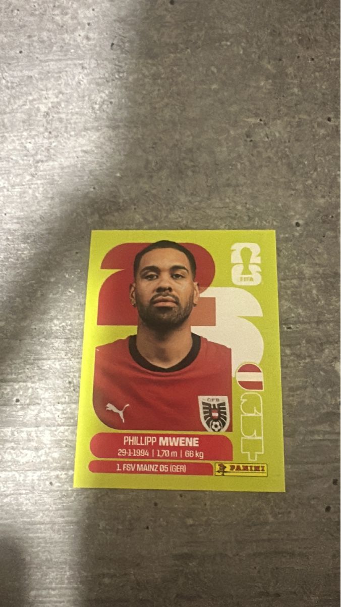 Panini Sammelbilder & Trading cards: AUT 8 , FIFA WORLD CUP 2026 PANINI  – Neu (gemäss Beschreibung) aus Frauenfeld von 1PegPeg1
