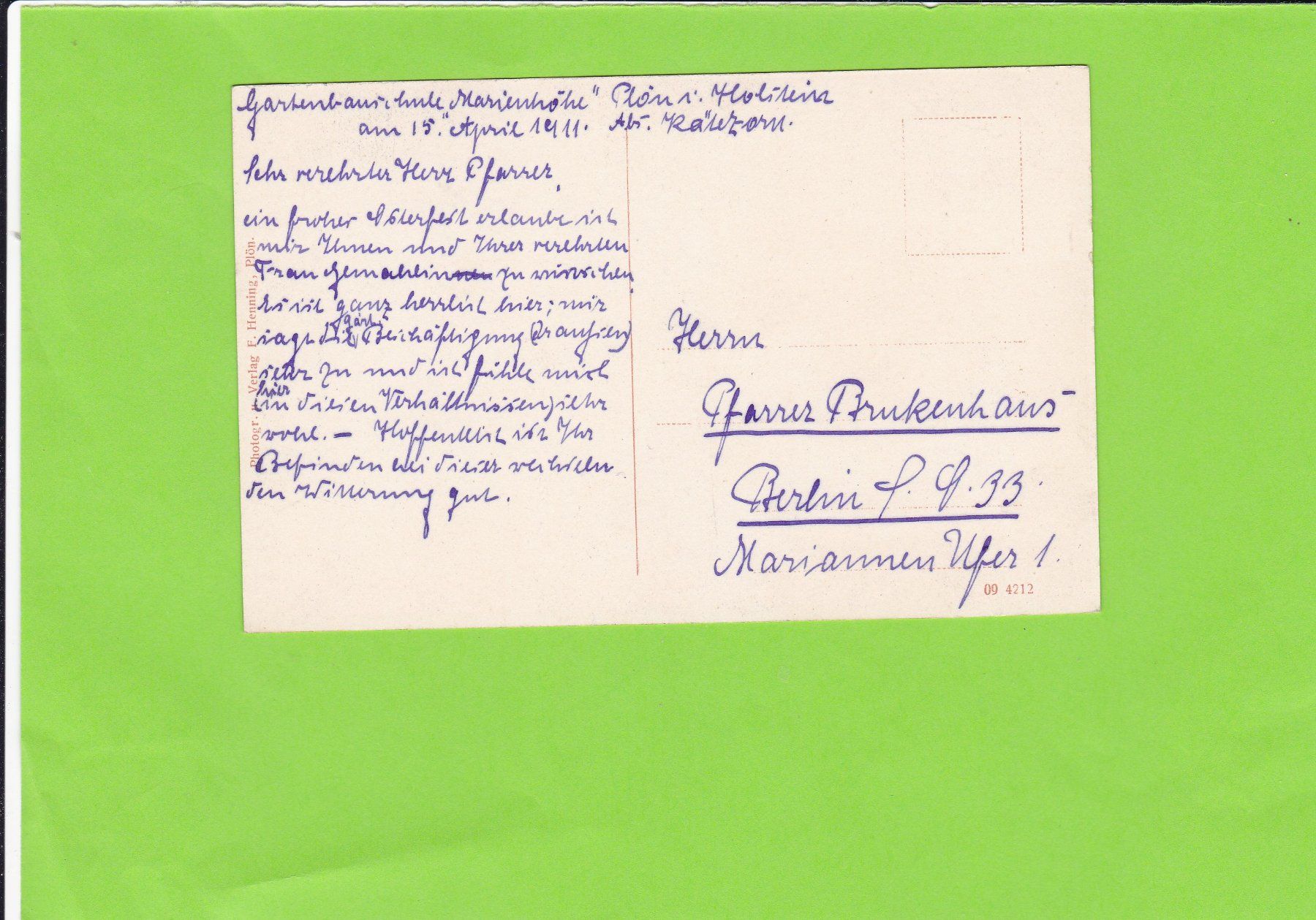 Cartoline postali: Plöner See – Usato da St. Peterzell venduto da neckertal 1
