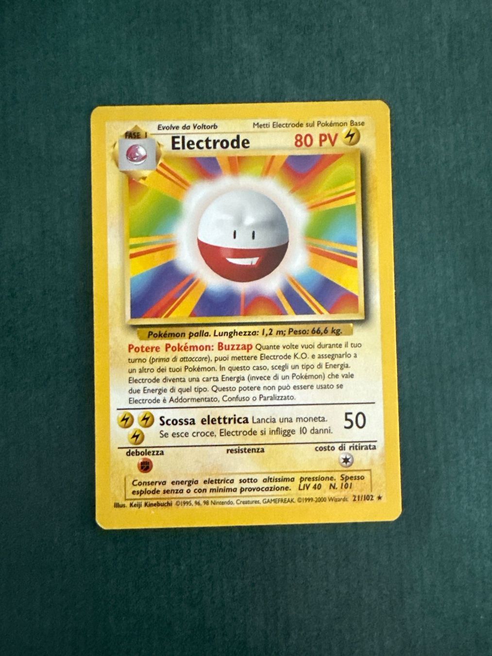 Pokémon Carte collezionabili: Pokemon - Electrode ENG (BS #21) – Usato da Estavayer-le-Lac venduto da Swisspoke