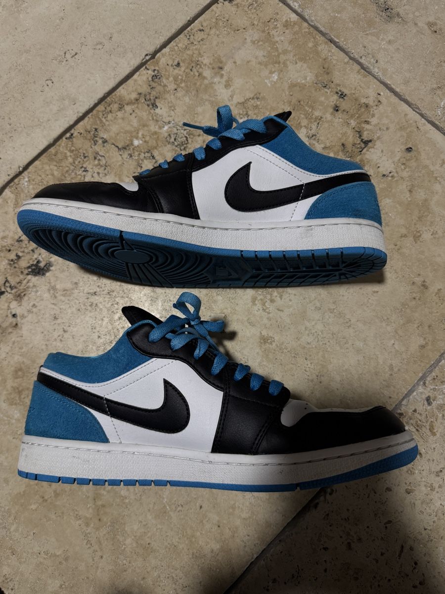 Scarpe da uomo: Air Jordan 1 Low Gr. 42.5 Türkis Schwarz Sneaker – Nuovo (secondo la descrizione) da Buchrain venduto da Babyblau777