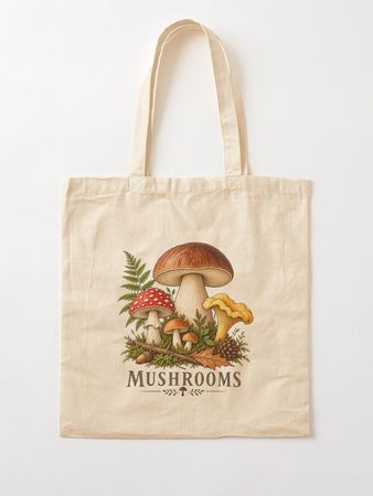 Stofftasche - Waldpilze - Pilze - inkl. Versand