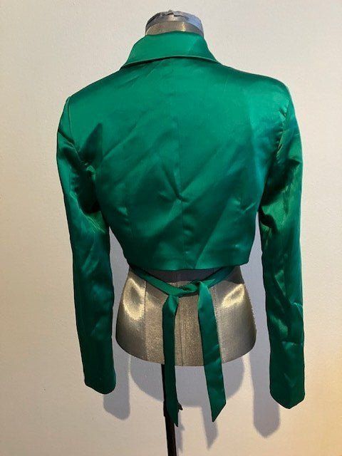 Boohoo Giacche: Veste courte verte émeraude satinée - Taille 40 – Usato da Marin-Epagnier venduto da rchouchouu 1