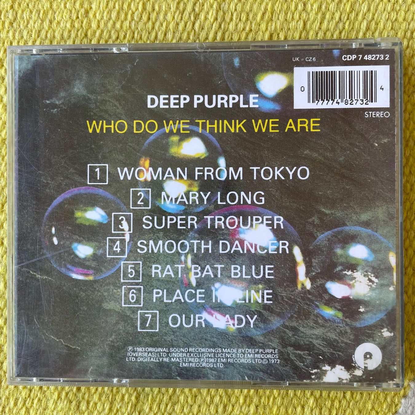 CDs: DEEP PURPLE-WHO DO WE THINK WE ARE73 – Gebraucht aus Rorschacherberg von CD-Roli 1