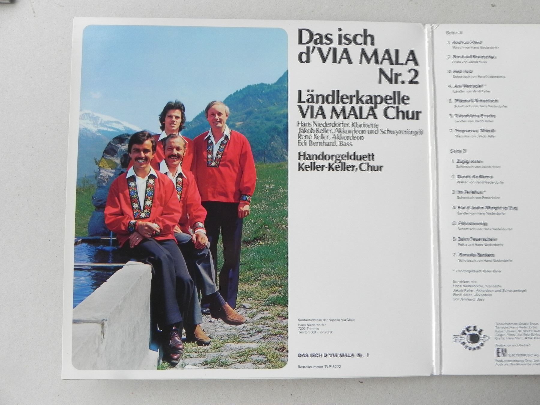 Dischi in vinile: Volksmusik LP Via Mala Handorgel Keller – Usato da Siebnen venduto da krimsie 4