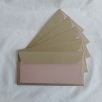 Schreibset Karten & Couverts Gold/Rosa