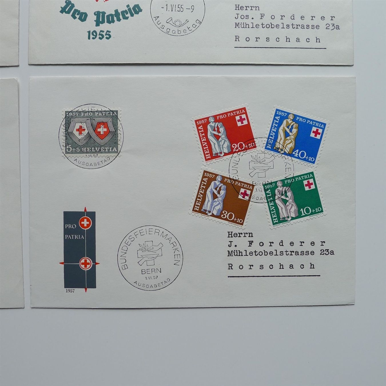 Tutti i francobolli: Pro Patria 1953-1957 FDC's, EINMALIG!!! – Usato da Ebikon venduto da SilvioFreund 5