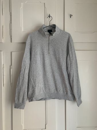 Sweatshirt hellgrau meliert - L