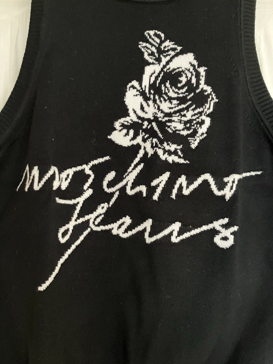 Moschino Top: Moschino Jeans - top noir en maille – Usato da Vich venduto da SophieCo 2