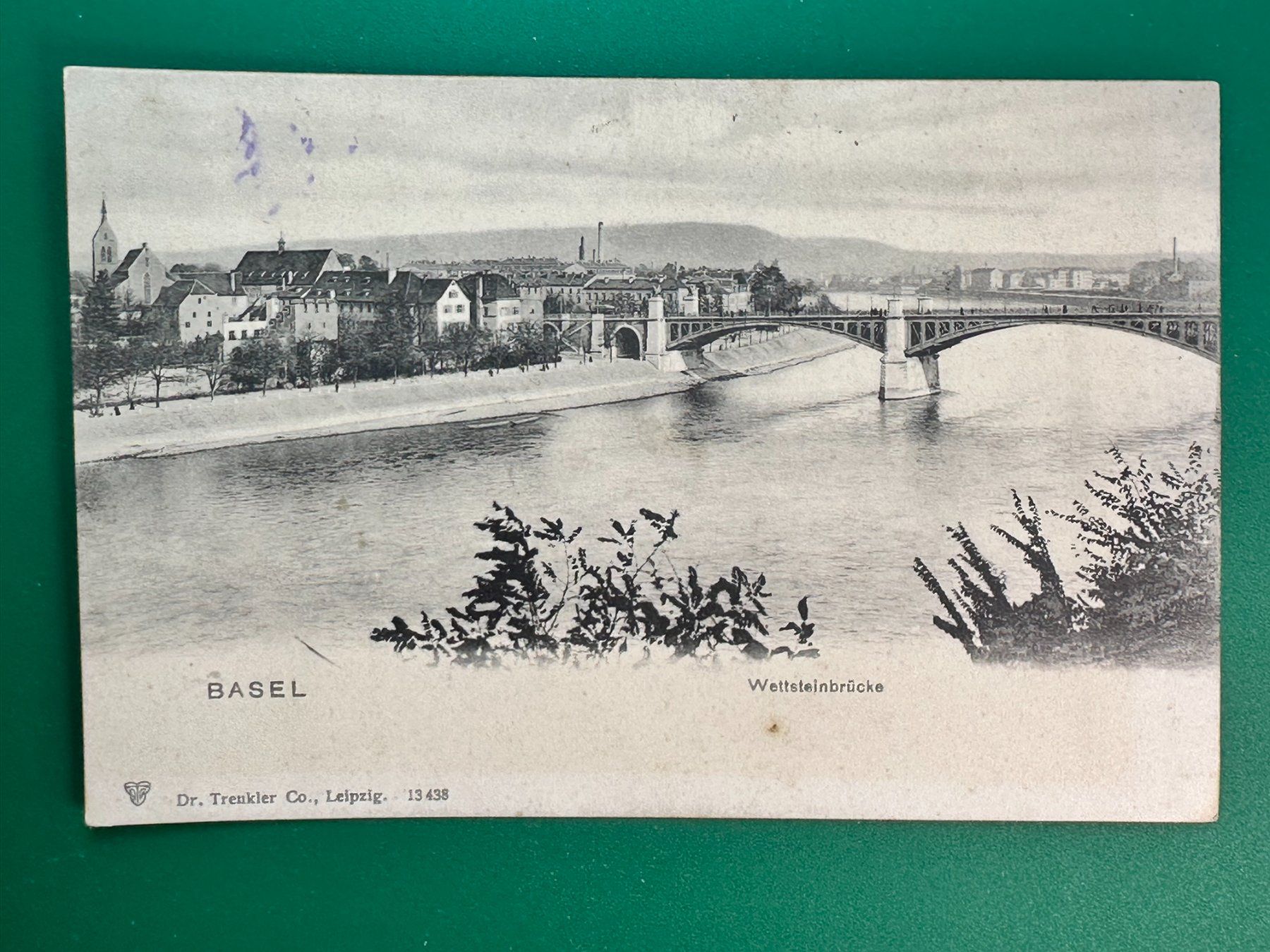Cartoline postali: Basel - Wettsteinbrücke – Usato da Steg VS venduto da _vinci_
