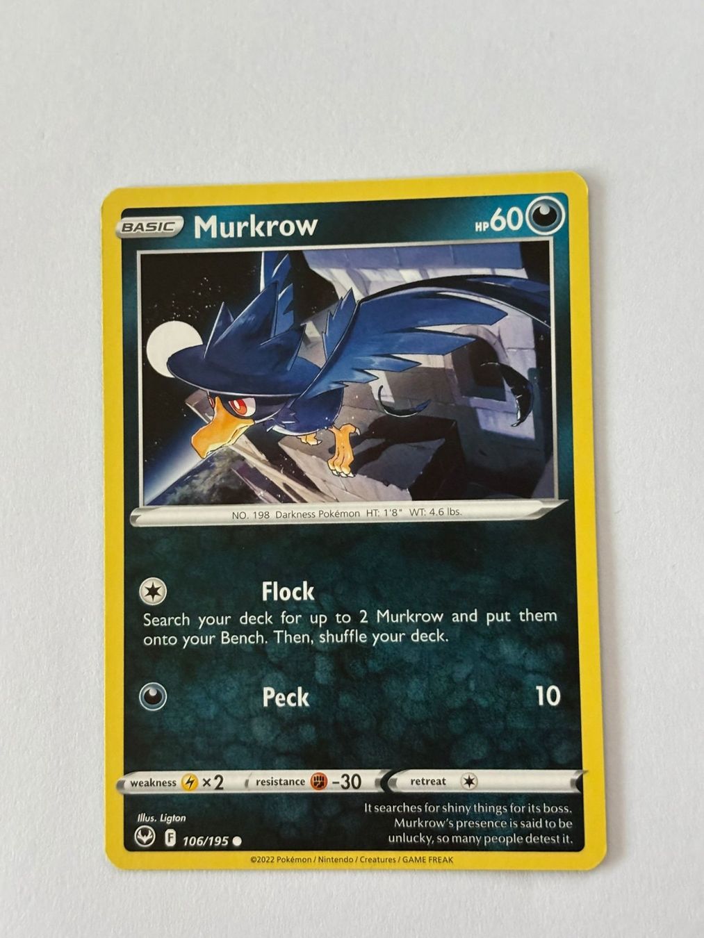 Pokémon Carte collezionabili: Pokemon-Karte Murkrow 106/195 – Usato da Herisau venduto da Seyashop1