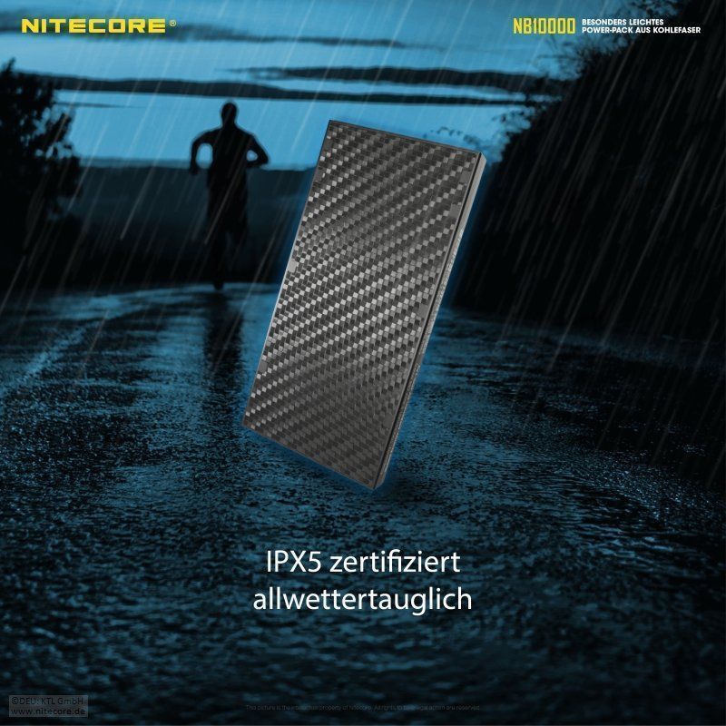 NiteCore Caricabatterie: superleichte Powerbank NITECORE NB10000 – Nuovo e nell'imballaggio originale da Grüningen venduto da Prolumin 4