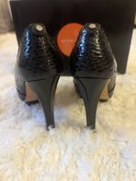 Karen Millen Pumps Schwarz Leder Look Grösse 38 Frühling Som