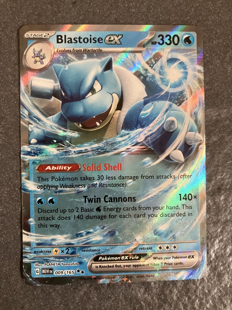 Pokémon Carte collezionabili: Pokemon Blastoise ex, Ultra Rare, Mint, Set 151 – Nuovo (secondo la descrizione) da Lyss venduto da Sandera20
