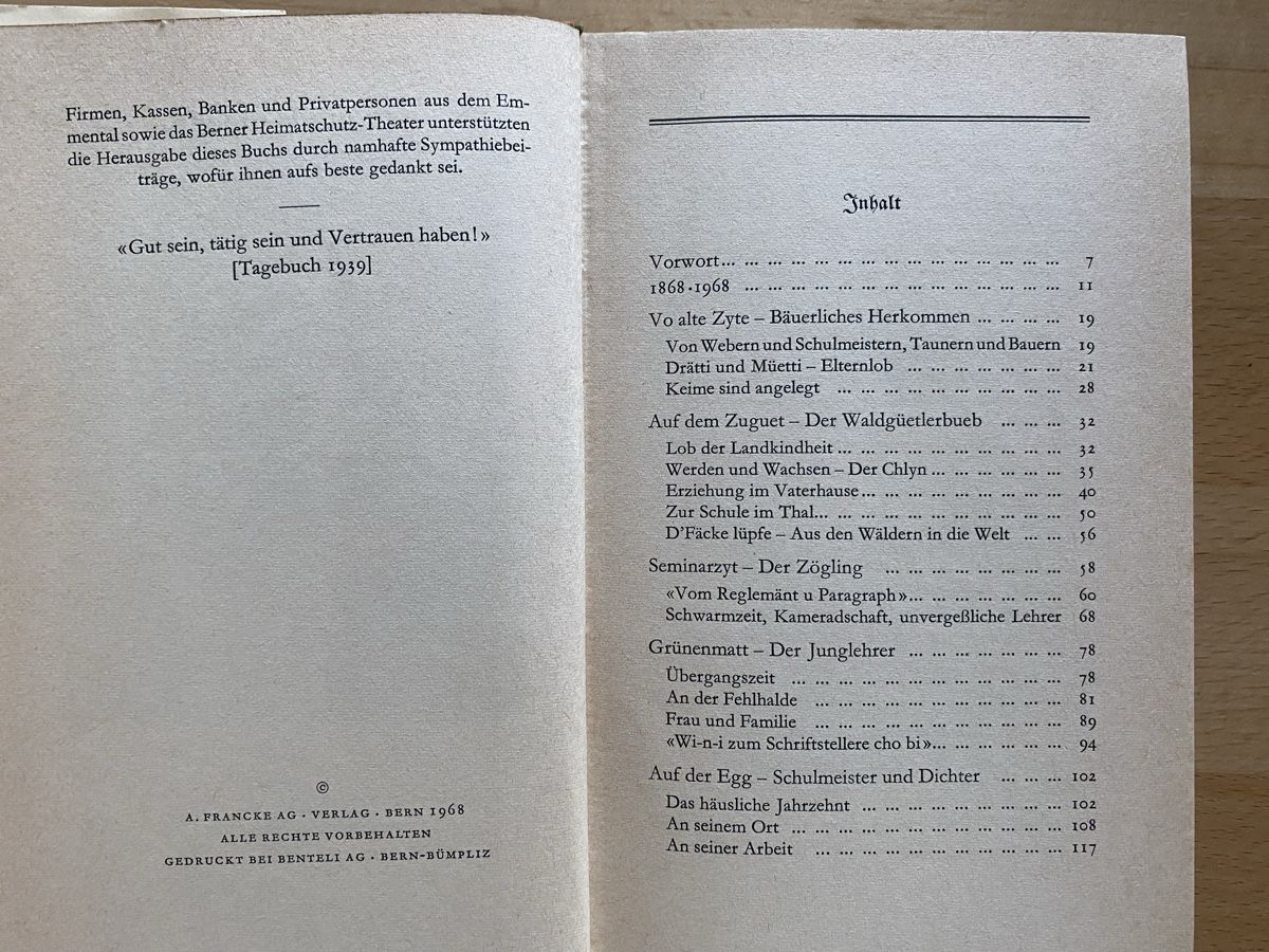 Libri: Simon Gfeller - Valentin Binggeli – Usato da Schwarzenburg venduto da Michellu 6