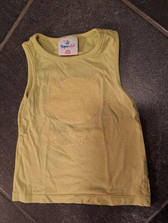 Gelbes Kurzarm Sommer T-Shirt  Gr. 80 von TOPOMINI
