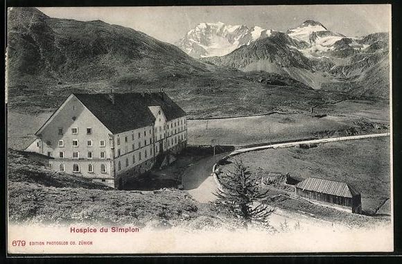 Cartoline postali: AK Simplon, Hospice, 1906 – Usato da Berlin venduto da bartko-reher