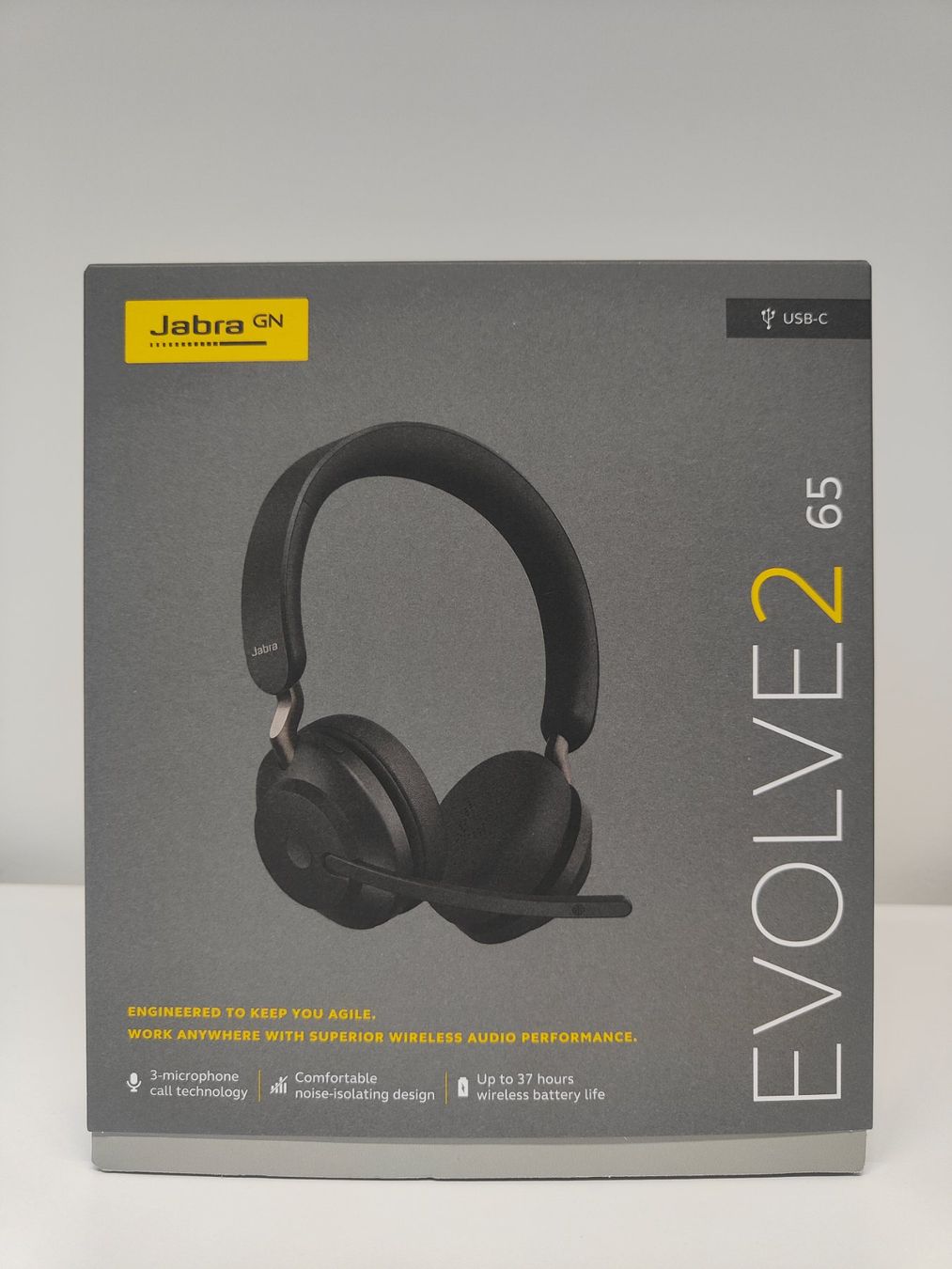 Jabra Kopfhörer: Jabra Evolve2 65, USB-C Version – Gebraucht aus Winkel von 89Q2DF3 7