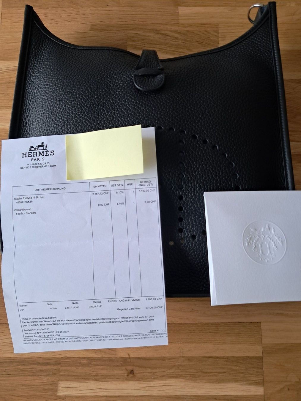 Hermès Borse da donna: Hermes  Tasche Evelyne III 29,noir – Nuovo e nell'imballaggio originale da Niederhasli venduto da zvb_fgn2 8