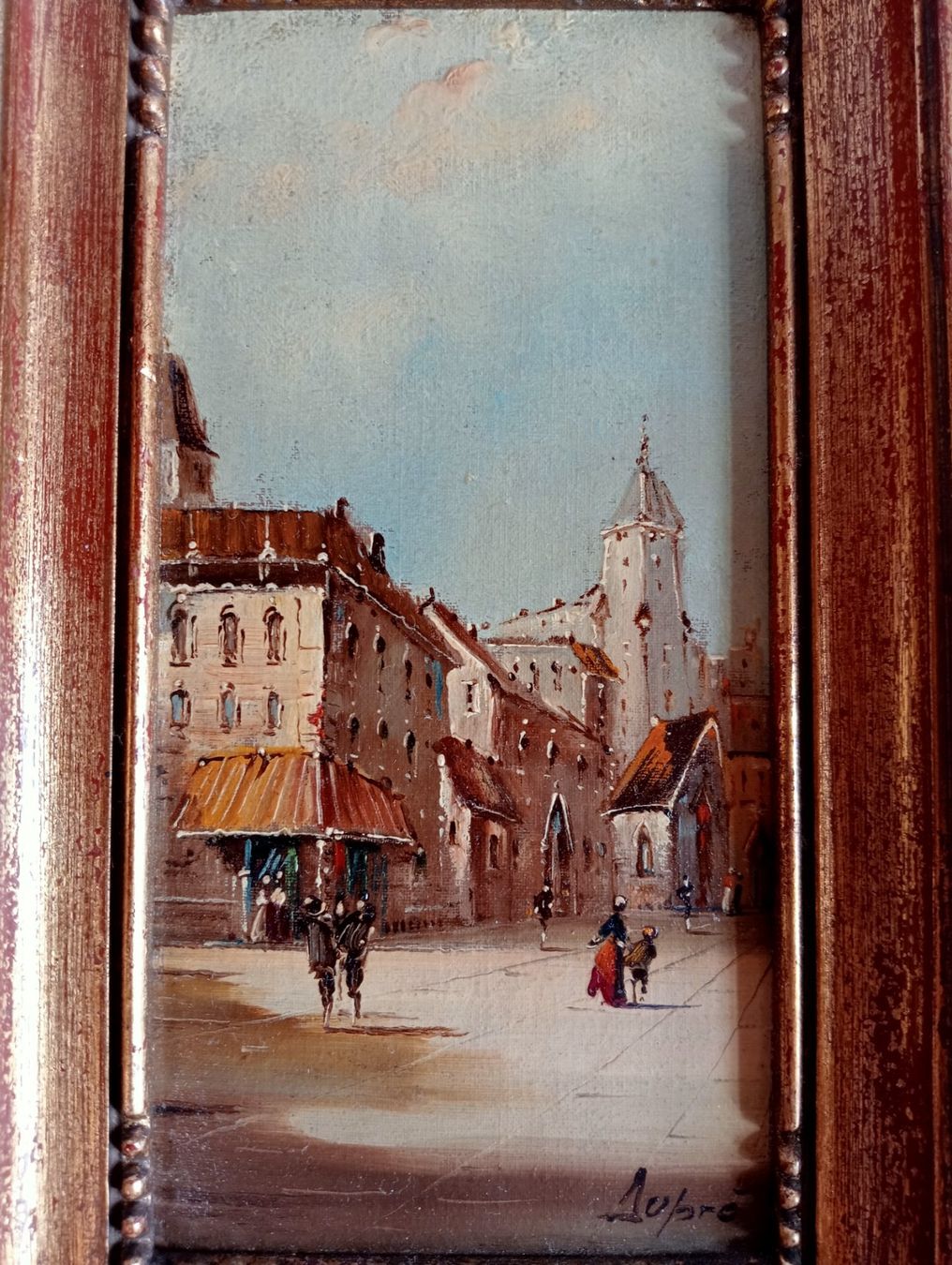 Gemälde: Gemälde signiert Alfred"Dupre" Hollywood Regency Holz Rahmen – Gebraucht aus Oberdorf BL von Barocki888 1
