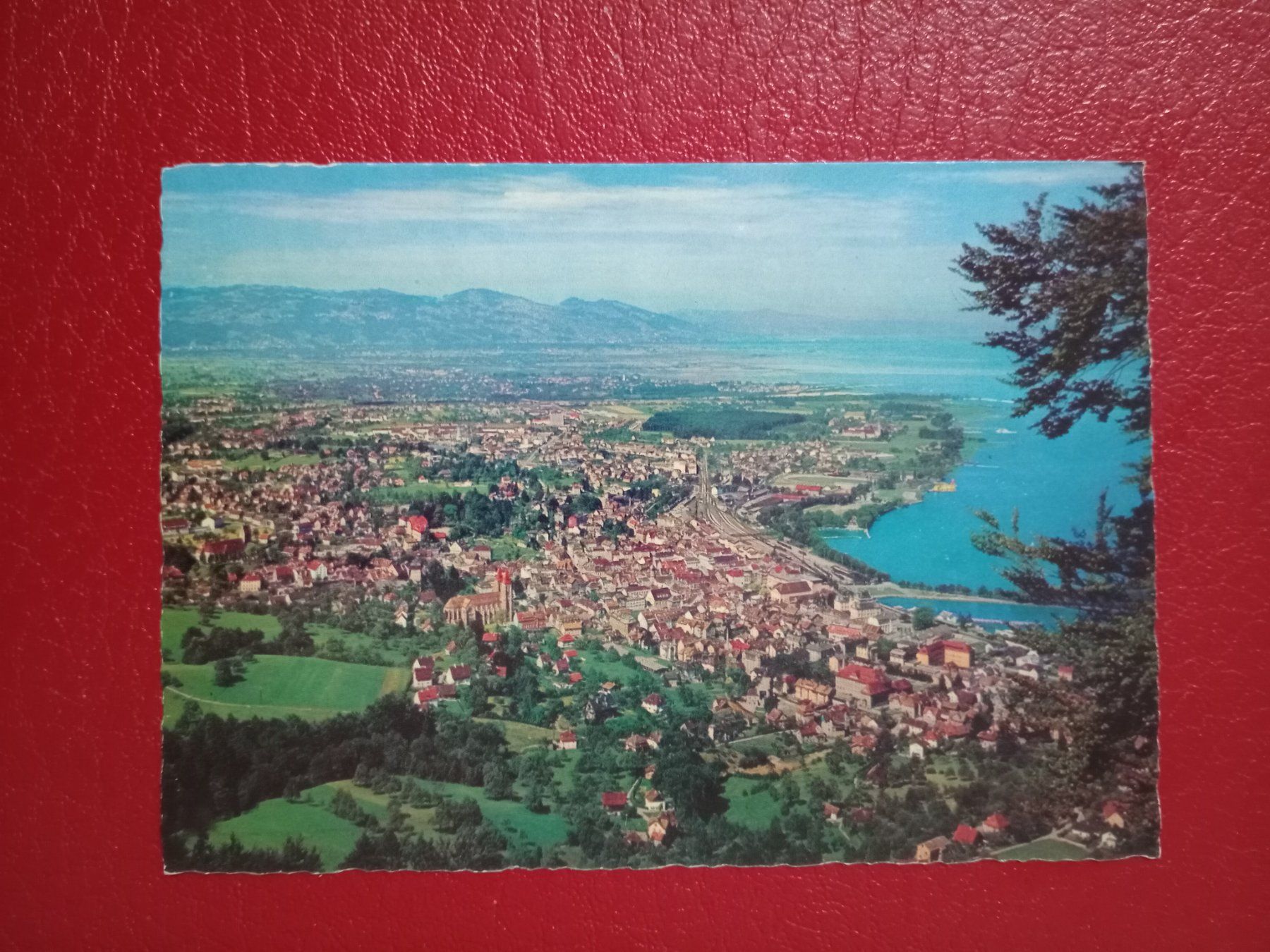 Cartoline postali: Blick vom Pfänder auf Bregenz und Bodensee – Usato da Küttigen venduto da Melisch1000