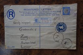 Briefumschlag  1929, Briefmarke, Territorio of Tanganyika