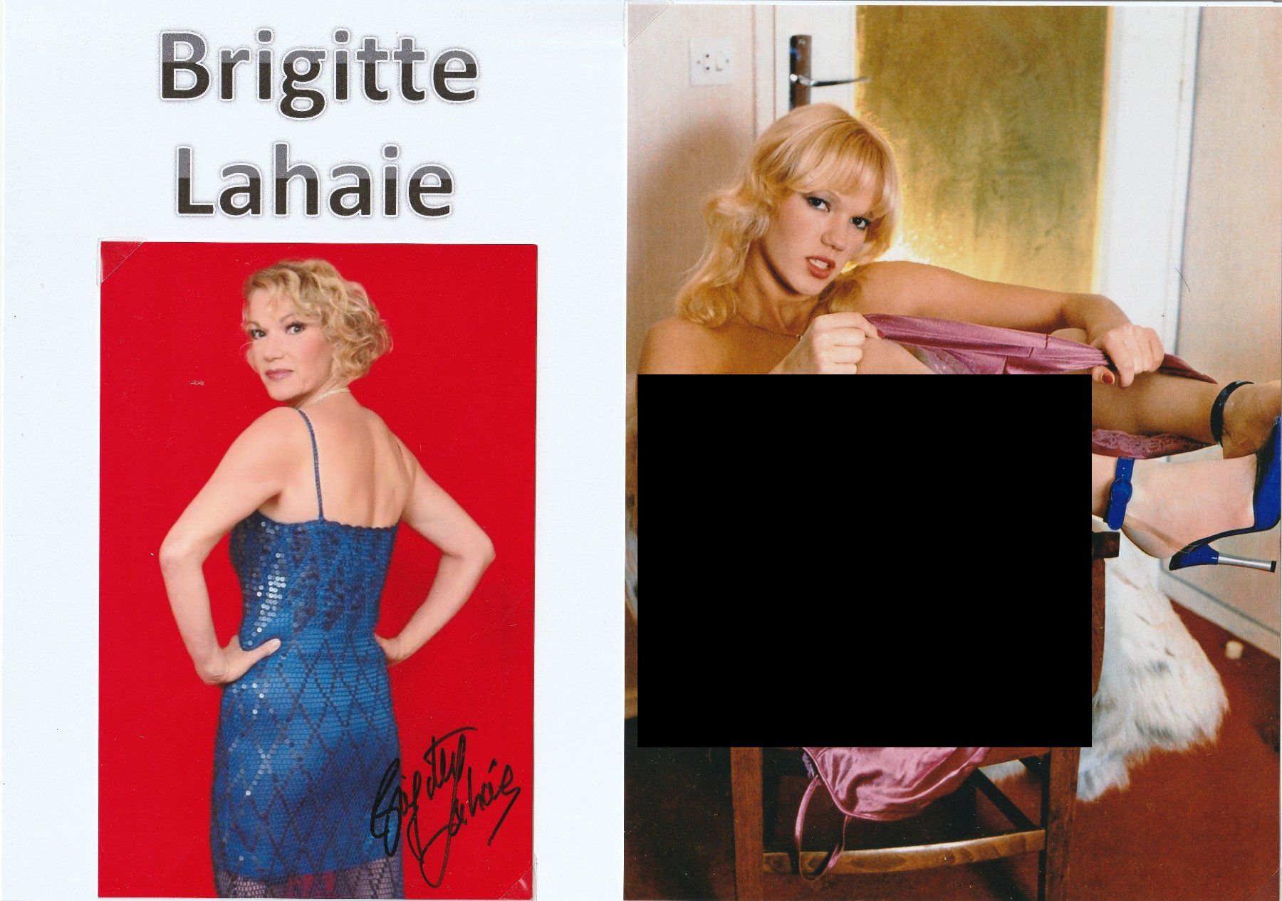 Autogramme: Brigitte Lahaie / Originalautogramm – Gebraucht aus Schwyz von racingautographs
