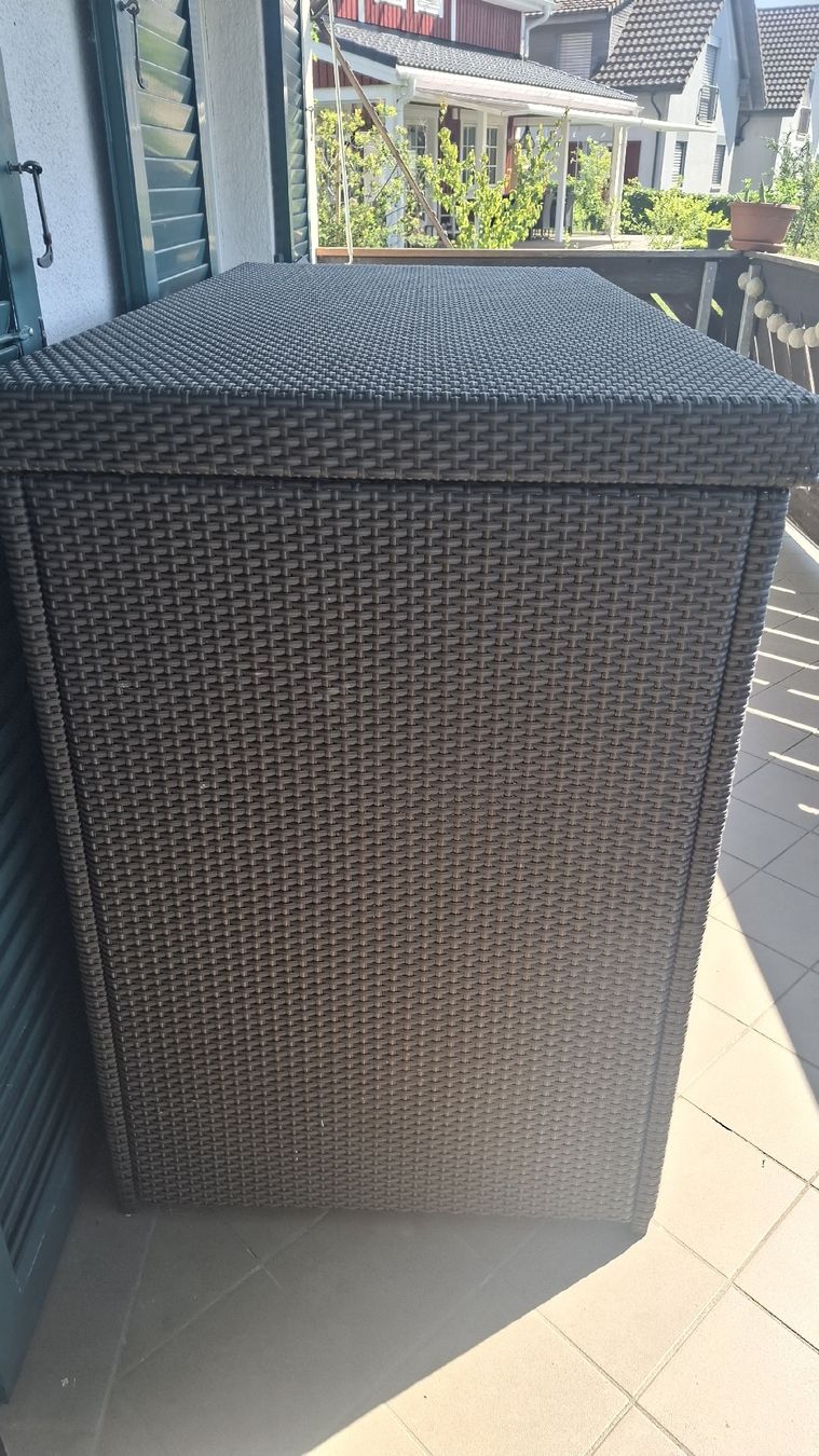Box contenitori: Gartenbox Auflagenbox Rattanoptik  – Usato da Wäldi venduto da Fergiu 4