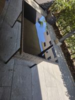 Rattantisch und Rattanbank