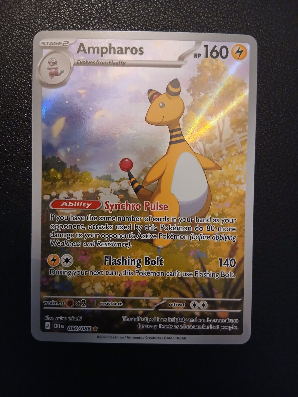 Pokémon Carte collezionabili: Ampharos Chaos Rising Pokémon EN – Nuovo (secondo la descrizione) da Regensdorf venduto da Baba_Basar