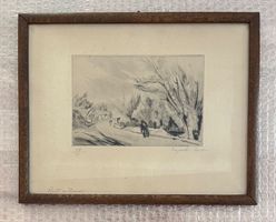 MEGA: Léopold LÉVY (1882-1966) - Orig. Radierung, signiert!