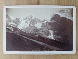 Antikes orig. Foto Wengernalp Eiger Mönch und Jungfrau