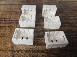 lego 30150 lot de 6 pièces White Container, Crate 3 x 4 x 1