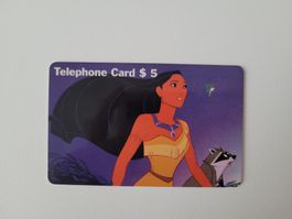 Telefonkarte Pocahontas 2500 Exemplare