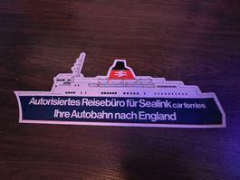 very large Vintage Sealink Ferries Sticker, collectible